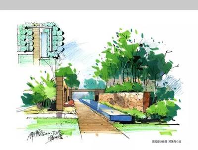 園林景觀手繪·馬克筆表現