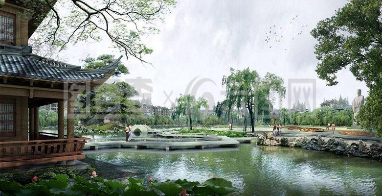 蘇州園林景觀設(shè)計效果圖三圖片
