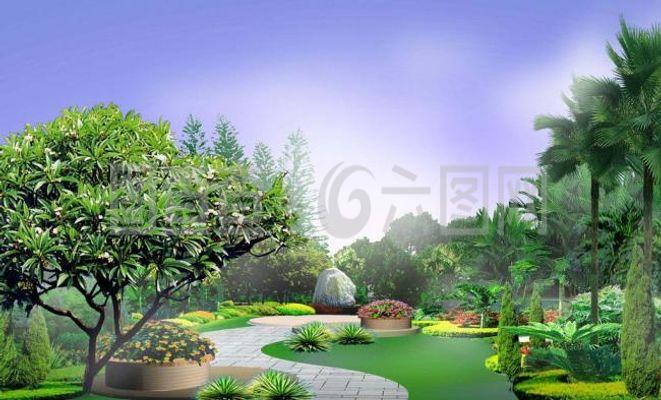 公園園林設(shè)計(jì)效果圖 融合自然與現(xiàn)代的視覺藝術(shù)